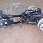 Motocaddy S3 zusammengeklappt Motocaddy S3 zusammengeklappt