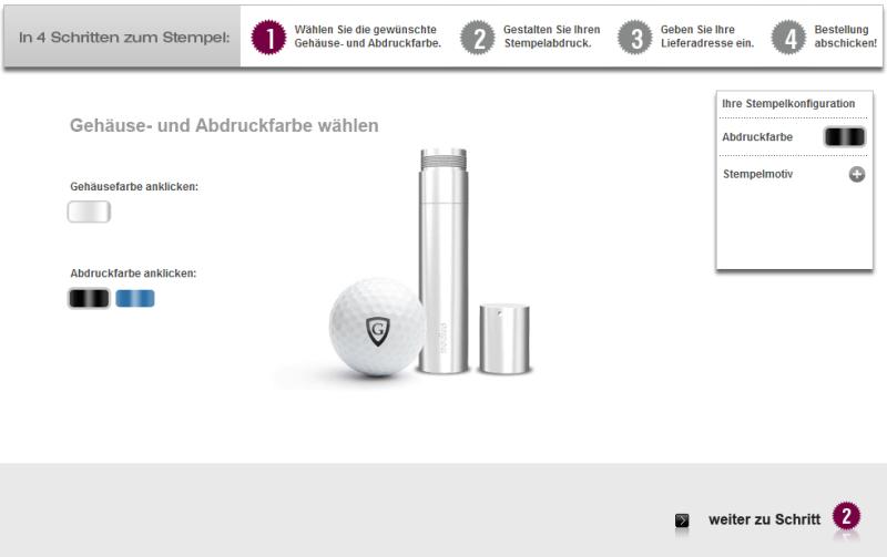 Stempelplatte bestellen - Schritt1