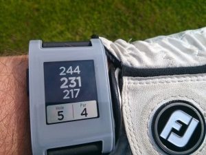 Pebble Entfernungsanzeige